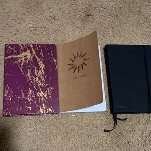 Purple and Black Notebooks